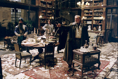 Dorian Gray's neglected library from A League of Extraordinary Gentlemen